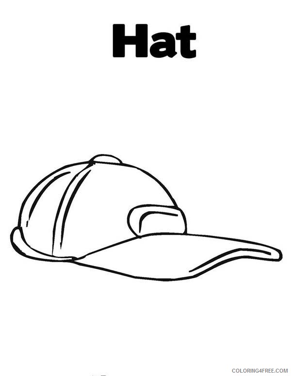 Baseball Coloring Pages Baseball Cap is a Hat Printable 2021 0685 Coloring4free