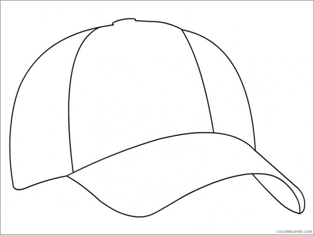 Baseball Coloring Pages baseball cap for kids Printable 2021 0683 Coloring4free