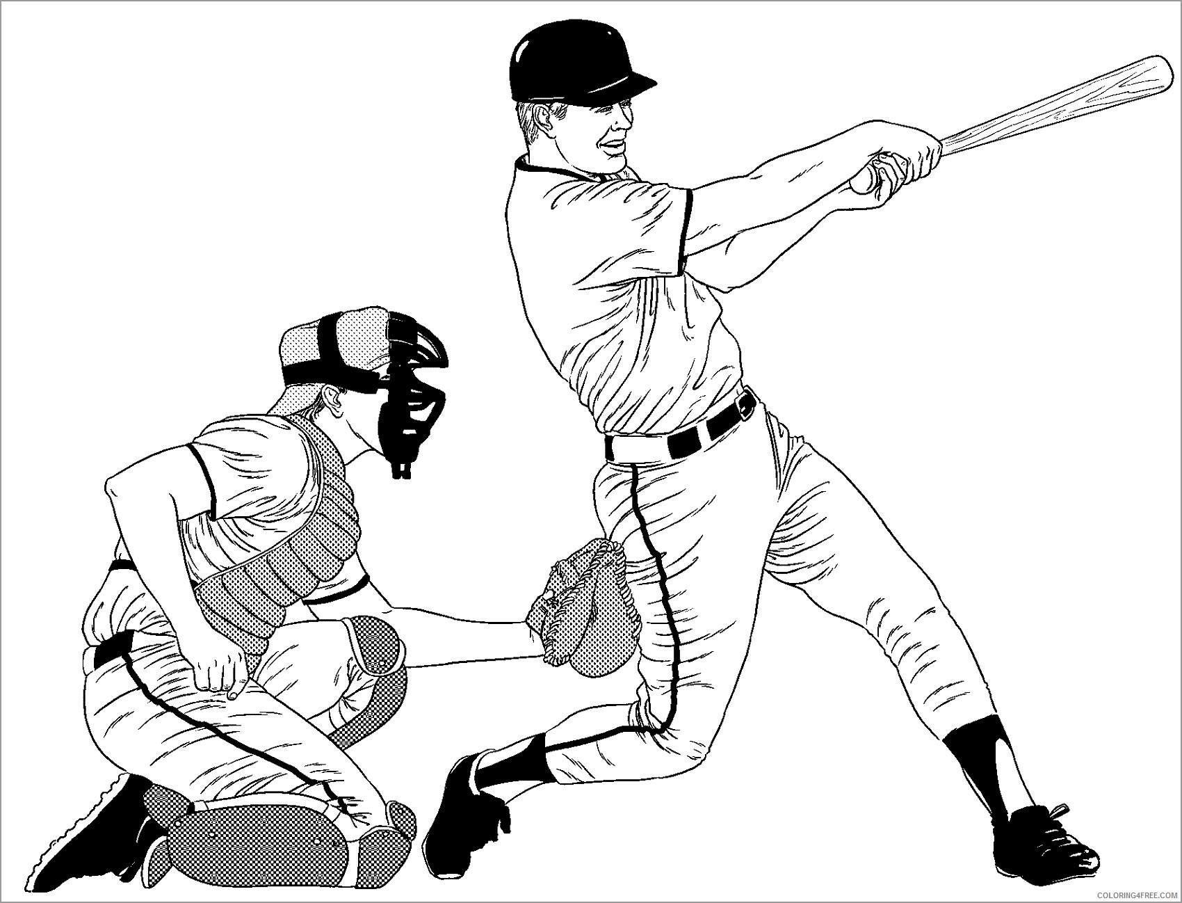 Baseball Coloring Pages baseball for kids 2 Printable 2021 0720 Coloring4free