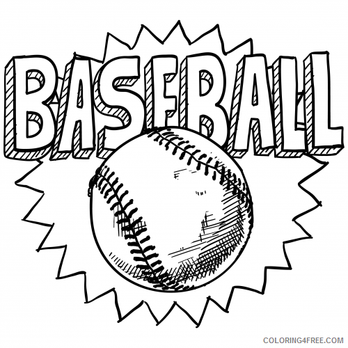 Baseball Coloring Pages baseball image Printable 2021 0687 Coloring4free