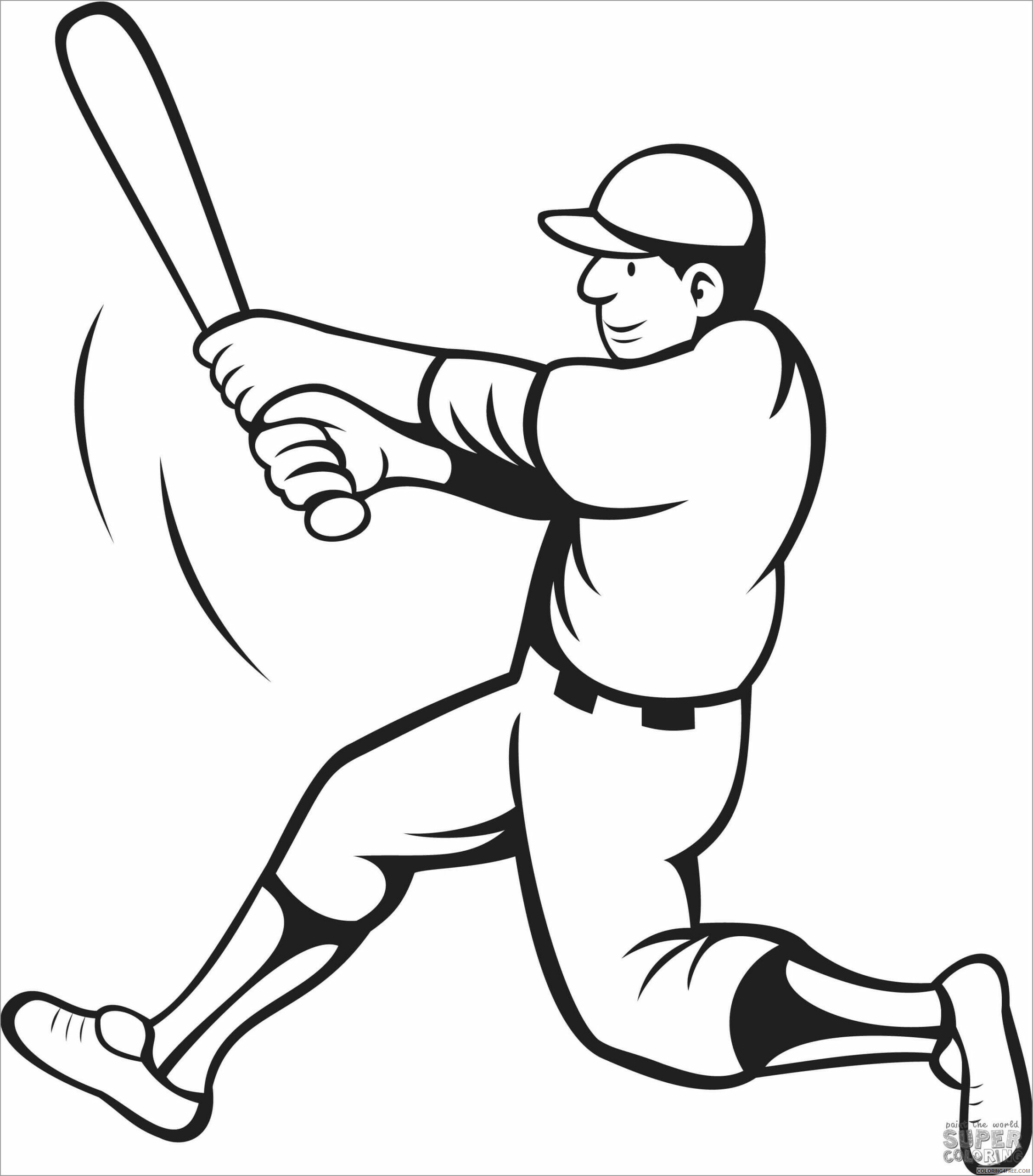 Baseball Coloring Pages baseball to print Printable 2021 0723 Coloring4free