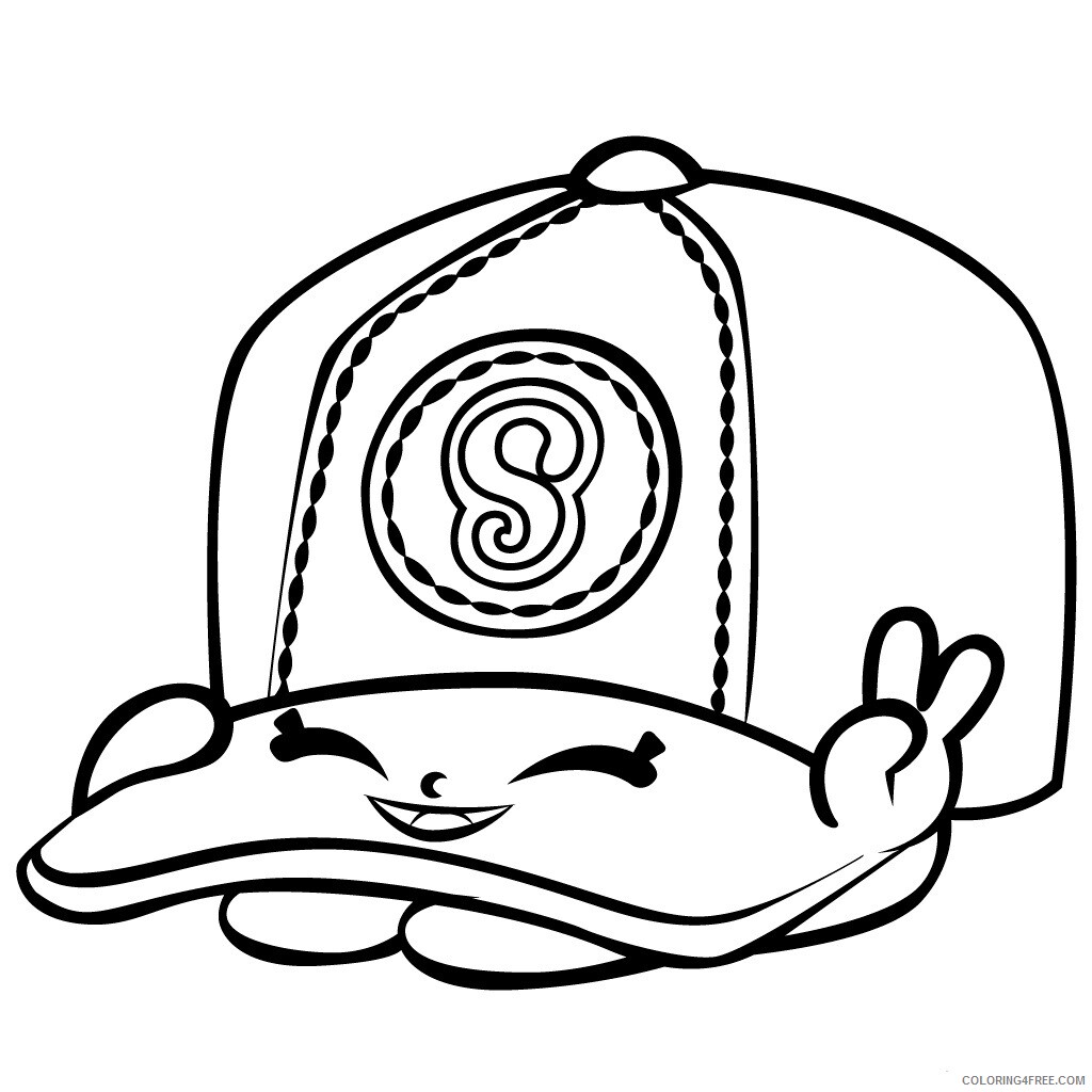 Baseball Coloring Pages free of shopkins winter hat to print Printable 2021 0741 Coloring4free