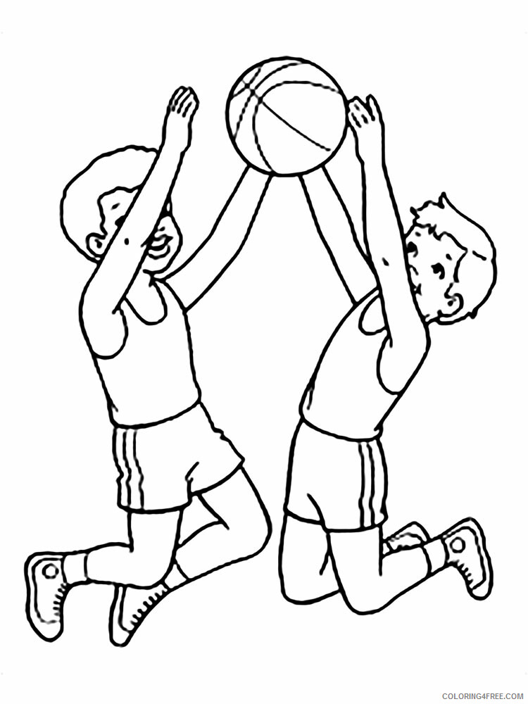 Basketball Coloring Pages Basketball 11 Printable 2021 0787 Coloring4free