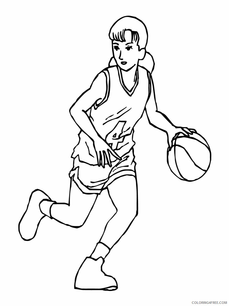 Basketball Coloring Pages Basketball 13 Printable 2021 0789 Coloring4free