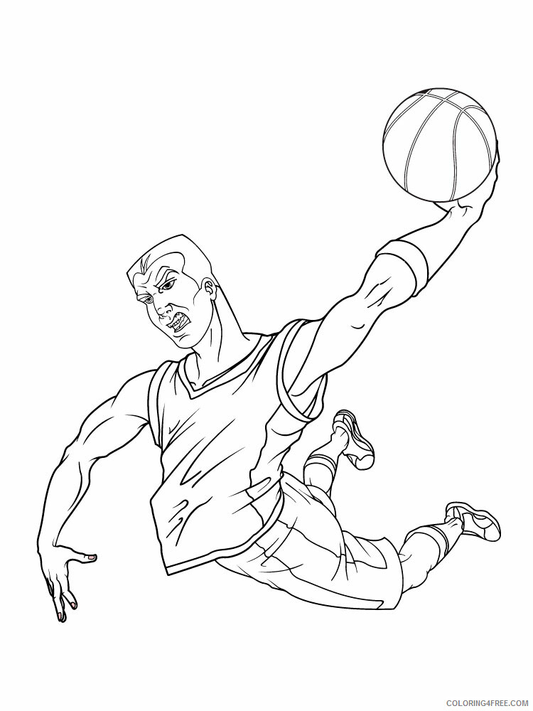 Basketball Coloring Pages Basketball 3 Printable 2021 0791 Coloring4free