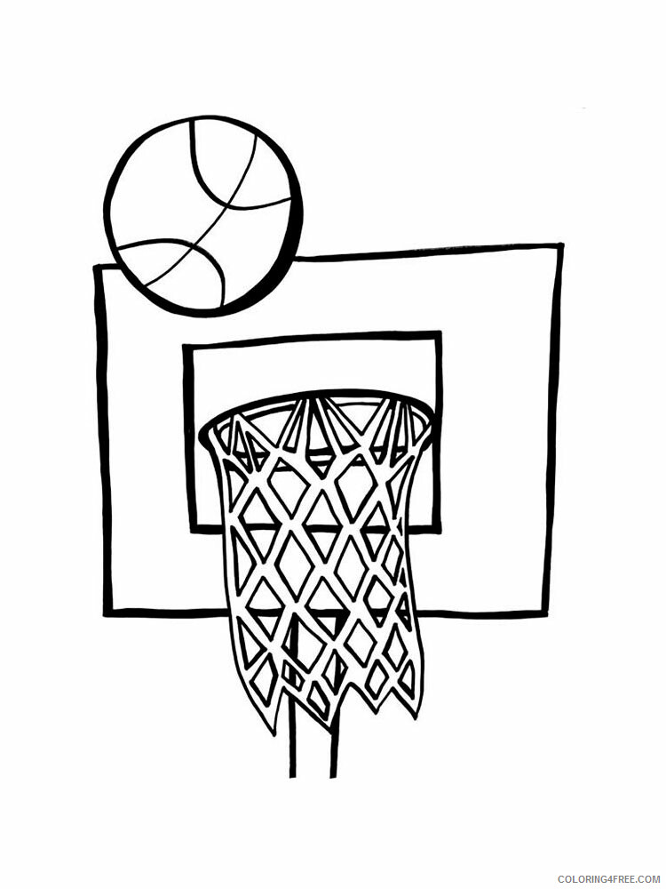 Basketball Coloring Pages Basketball 4 Printable 2021 0792 Coloring4free