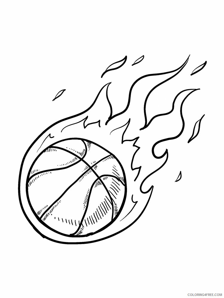 Basketball Coloring Pages Basketball 7 Printable 2021 0794 Coloring4free