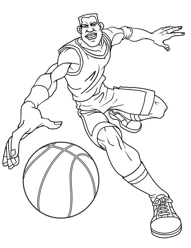 Basketball Coloring Pages Basketball NBA Printable 2021 0800 Coloring4free