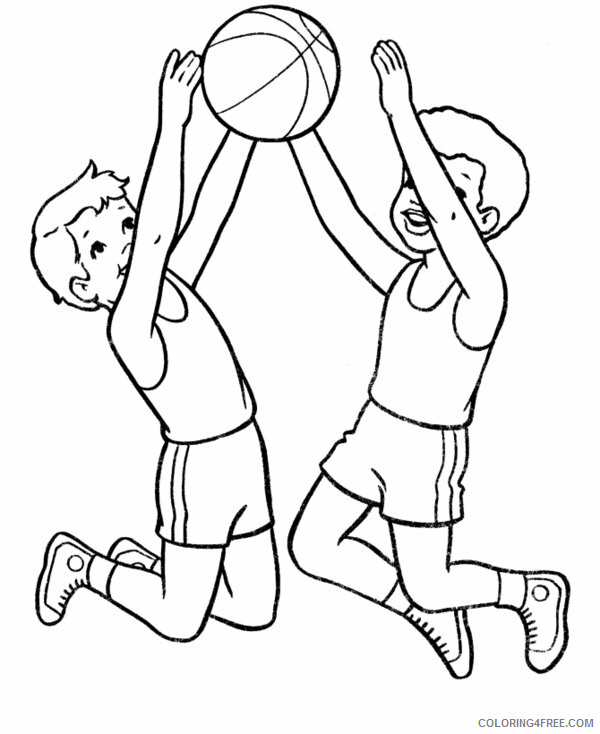 Basketball Coloring Pages Basketball Sheets for Kids Printable 2021 0804 Coloring4free