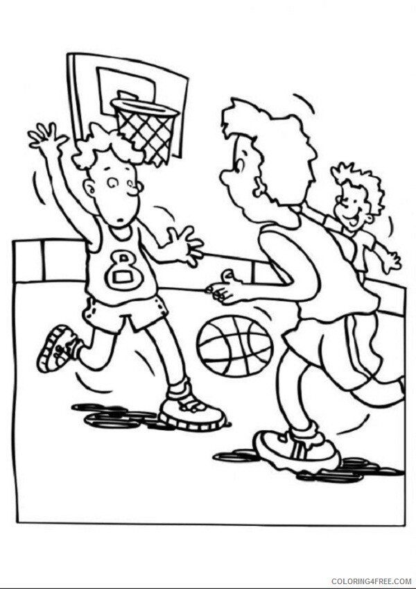 Basketball Coloring Pages Basketball Sheets for Kids Printable 2021 0805 Coloring4free