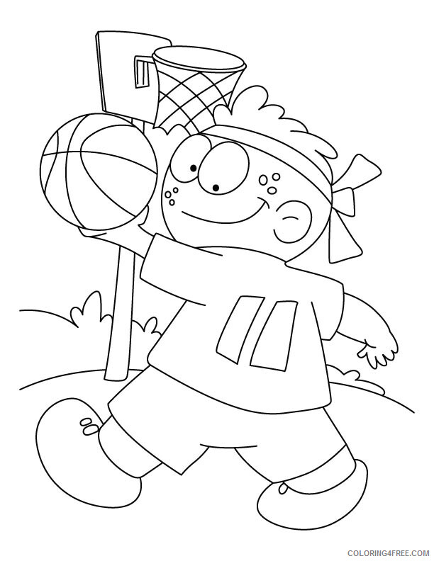 Basketball Coloring Pages Basketball for Kids Printable 2021 0798 Coloring4free