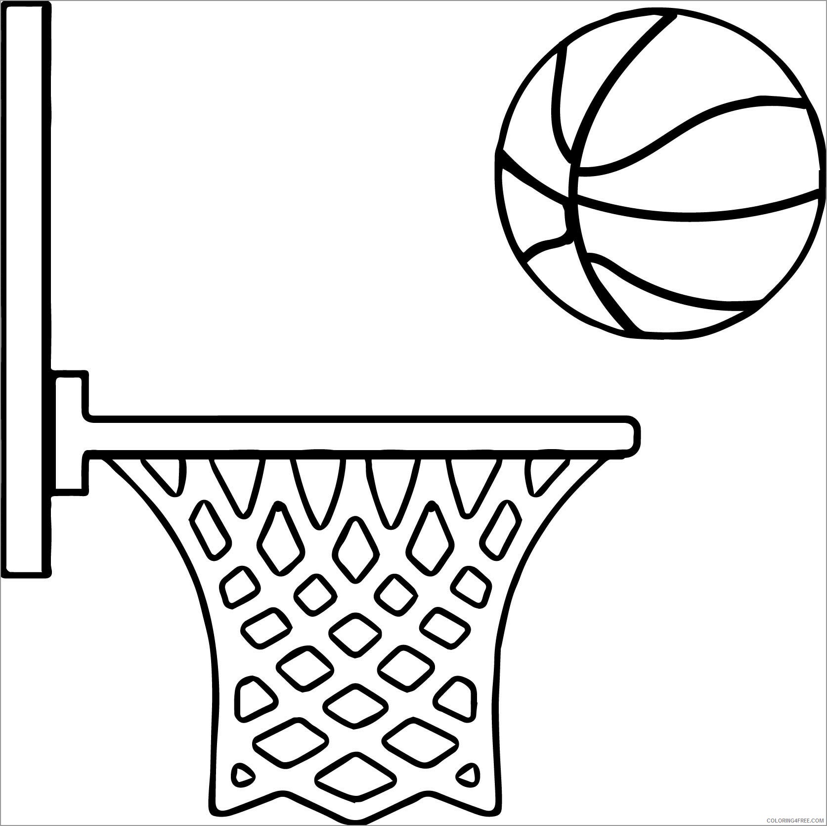 Basketball Coloring Pages basketball for kids Printable 2021 0813 Coloring4free