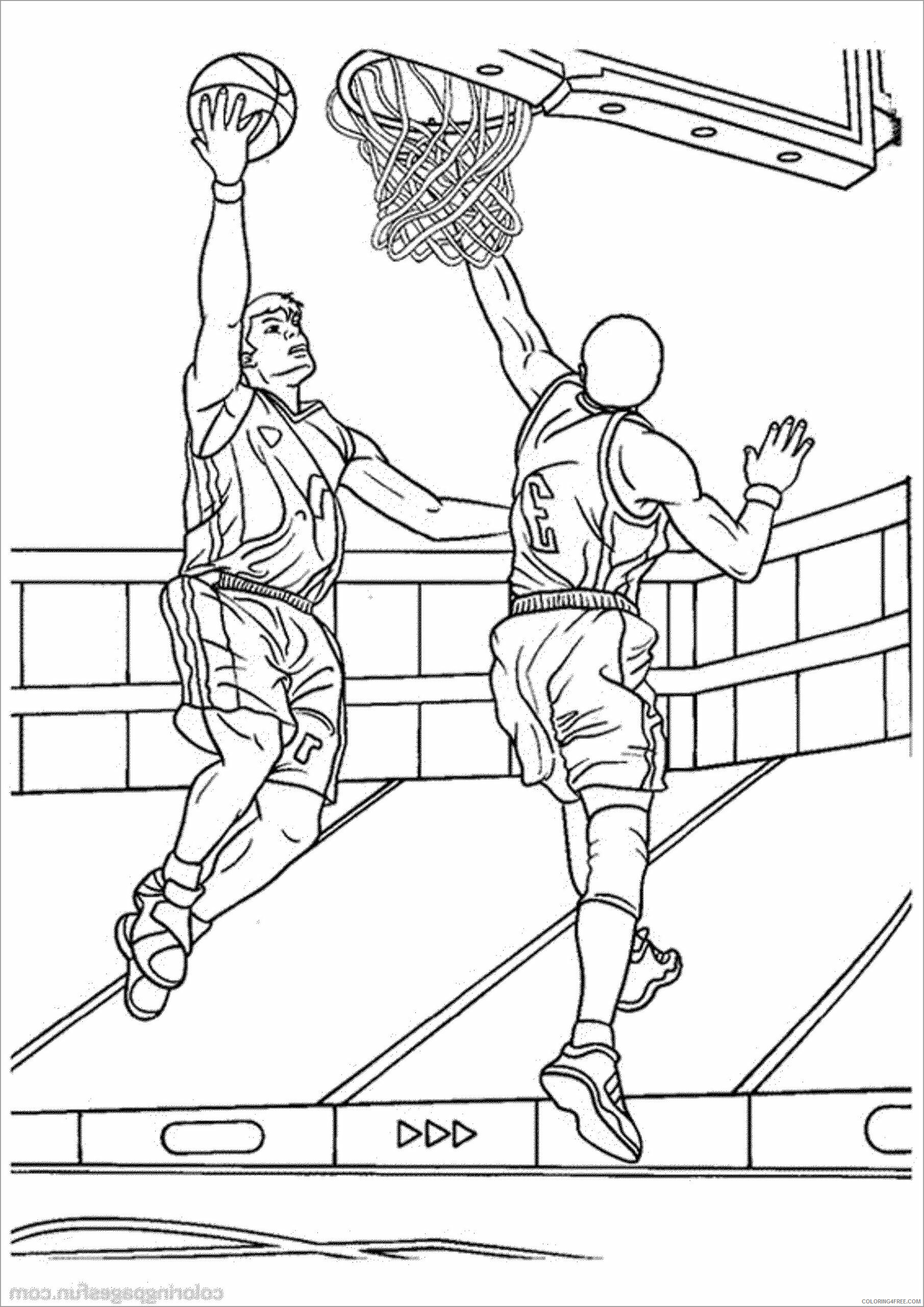 Basketball Coloring Pages basketball to print Printable 2021 0803 Coloring4free