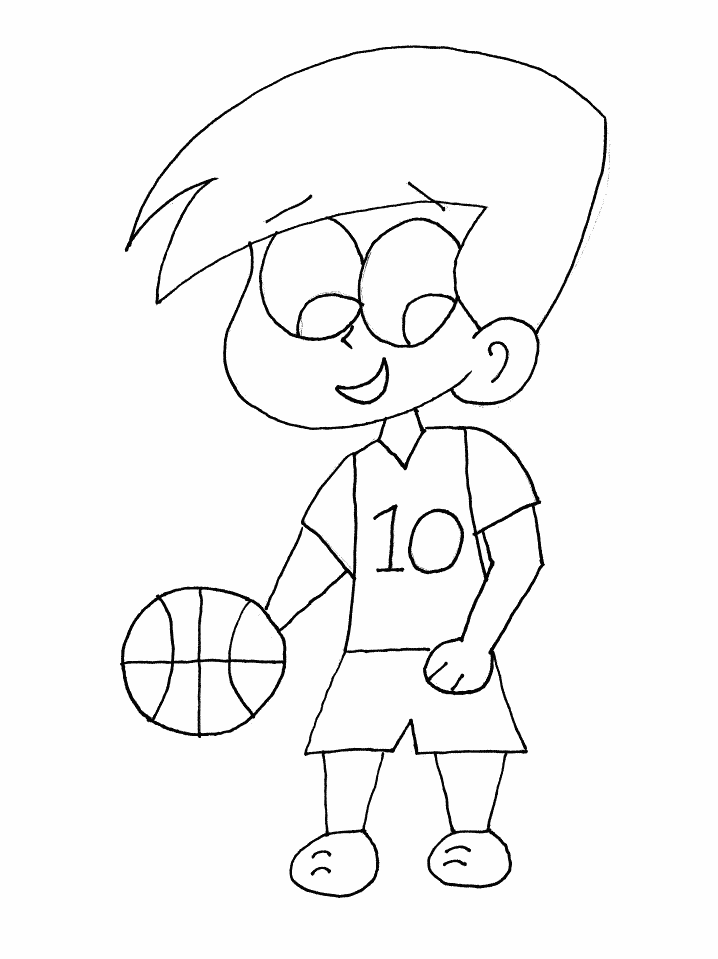 Basketball Coloring Pages basketballboy01 Printable 2021 0775 Coloring4free