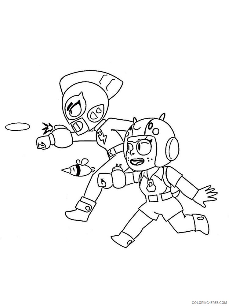 Bea Coloring Pages Games bea brawl stars 3 Printable 2021 022 Coloring4free