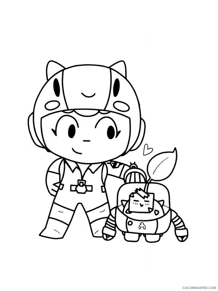 Bea Coloring Pages Games bea brawl stars 5 Printable 2021 023 Coloring4free