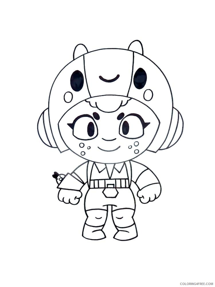 Bea Coloring Pages Games bea brawl stars 6 Printable 2021 024 Coloring4free