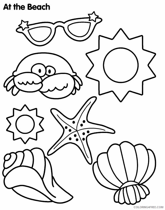 Beach Coloring Pages Nature At the Beach Printable 2021 060 Coloring4free