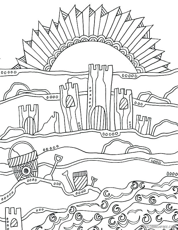 Beach Coloring Pages Nature Beach Scene Printable 2021 084 Coloring4free