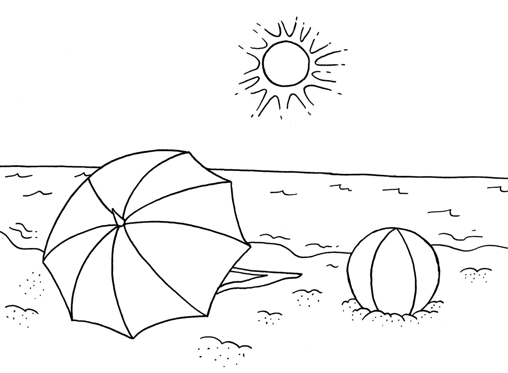 Beach Coloring Pages Nature Fun Beach Printable 2021 093 Coloring4free