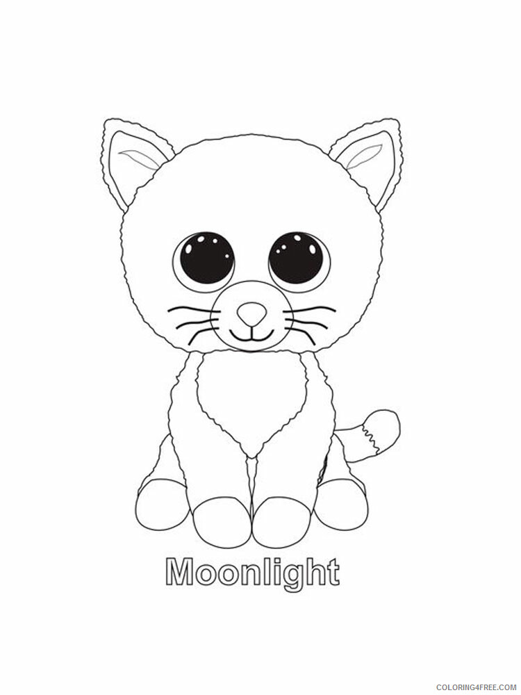 Beanie Boo Coloring Pages Beanie Boo 1 Printable 2021 0841 Coloring4free