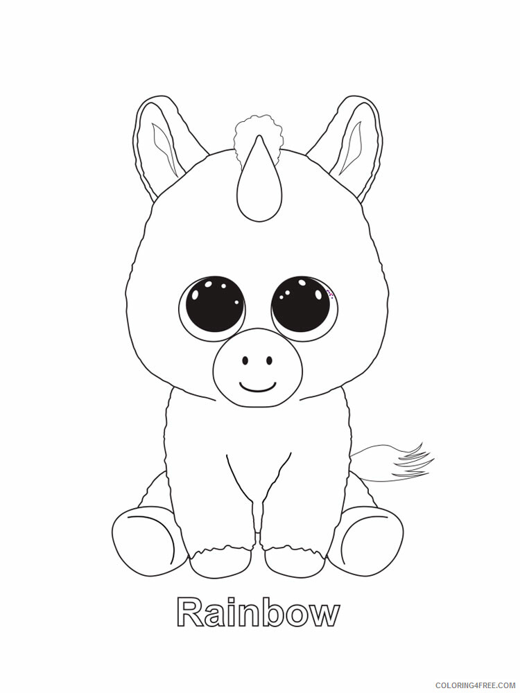Beanie Boo Coloring Pages Beanie Boo 10 Printable 2021 0842 Coloring4free