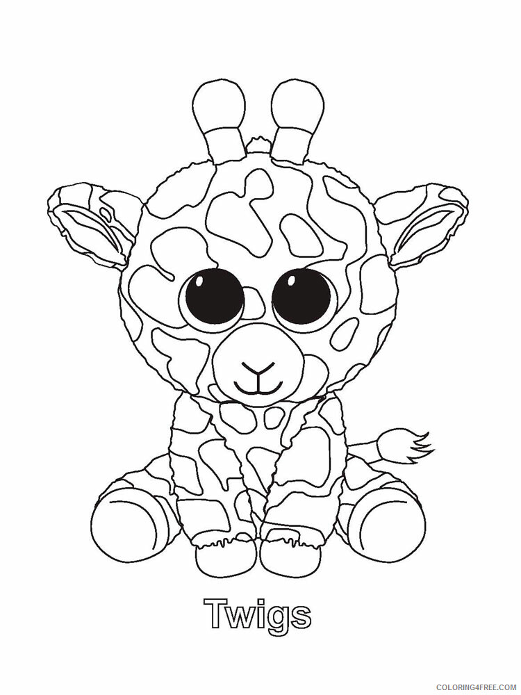 Beanie Boo Coloring Pages Beanie Boo 12 Printable 2021 0844 Coloring4free