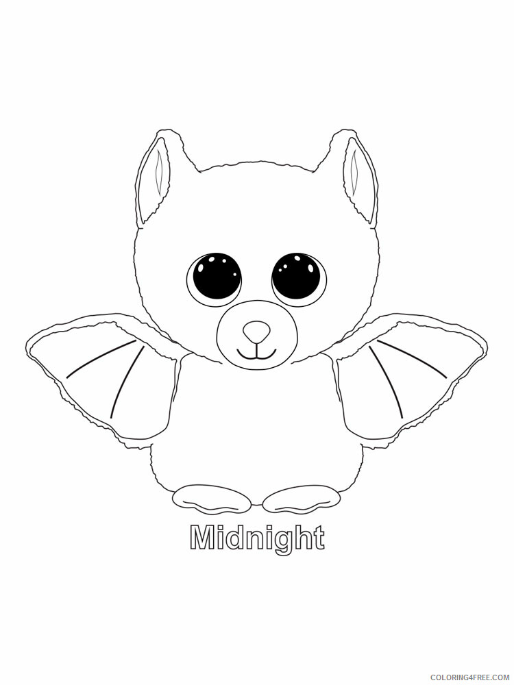 Beanie Boo Coloring Pages Beanie Boo 14 Printable 2021 0846 Coloring4free