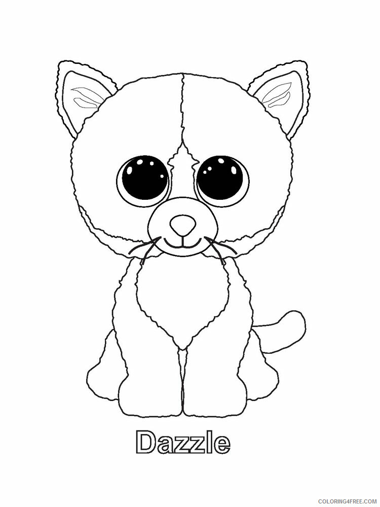 Beanie Boo Coloring Pages Beanie Boo 17 Printable 2021 0849 Coloring4free