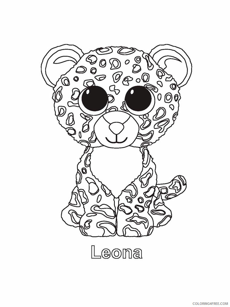 Beanie Boo Coloring Pages Beanie Boo 2 Printable 2021 0851 Coloring4free