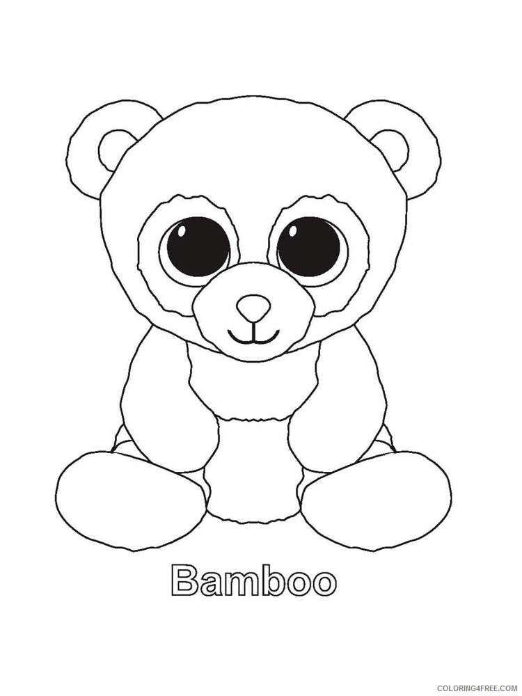 Beanie Boo Coloring Pages Beanie Boo 6 Printable 2021 0855 Coloring4free