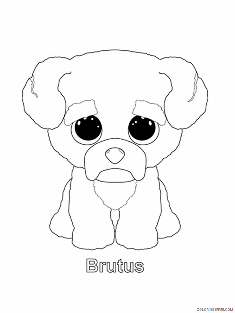 Beanie Boo Coloring Pages Beanie Boo 7 Printable 2021 0856 Coloring4free