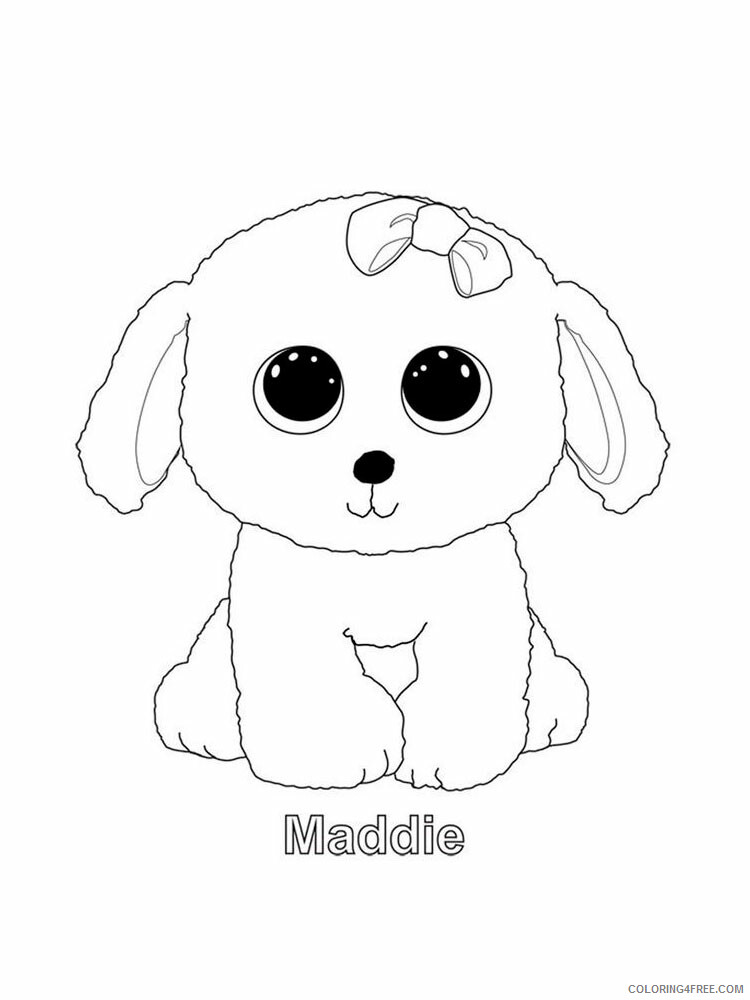 Beanie Boo Coloring Pages Beanie Boo 8 Printable 2021 0857 Coloring4free Coloring4free Com