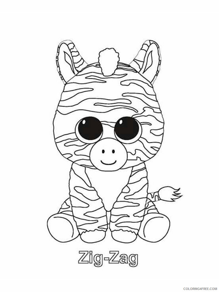 Beanie Boo Coloring Pages Beanie Boo 9 Printable 2021 0858 Coloring4free