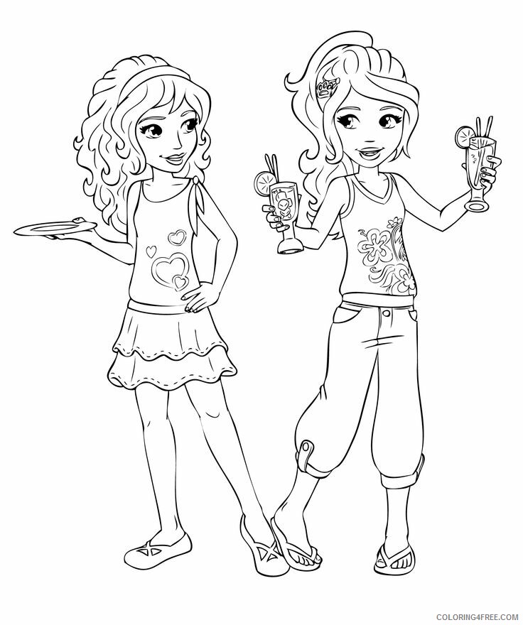Best Friend Coloring Pages Barbie Best friends Printable 2021 0879 Coloring4free