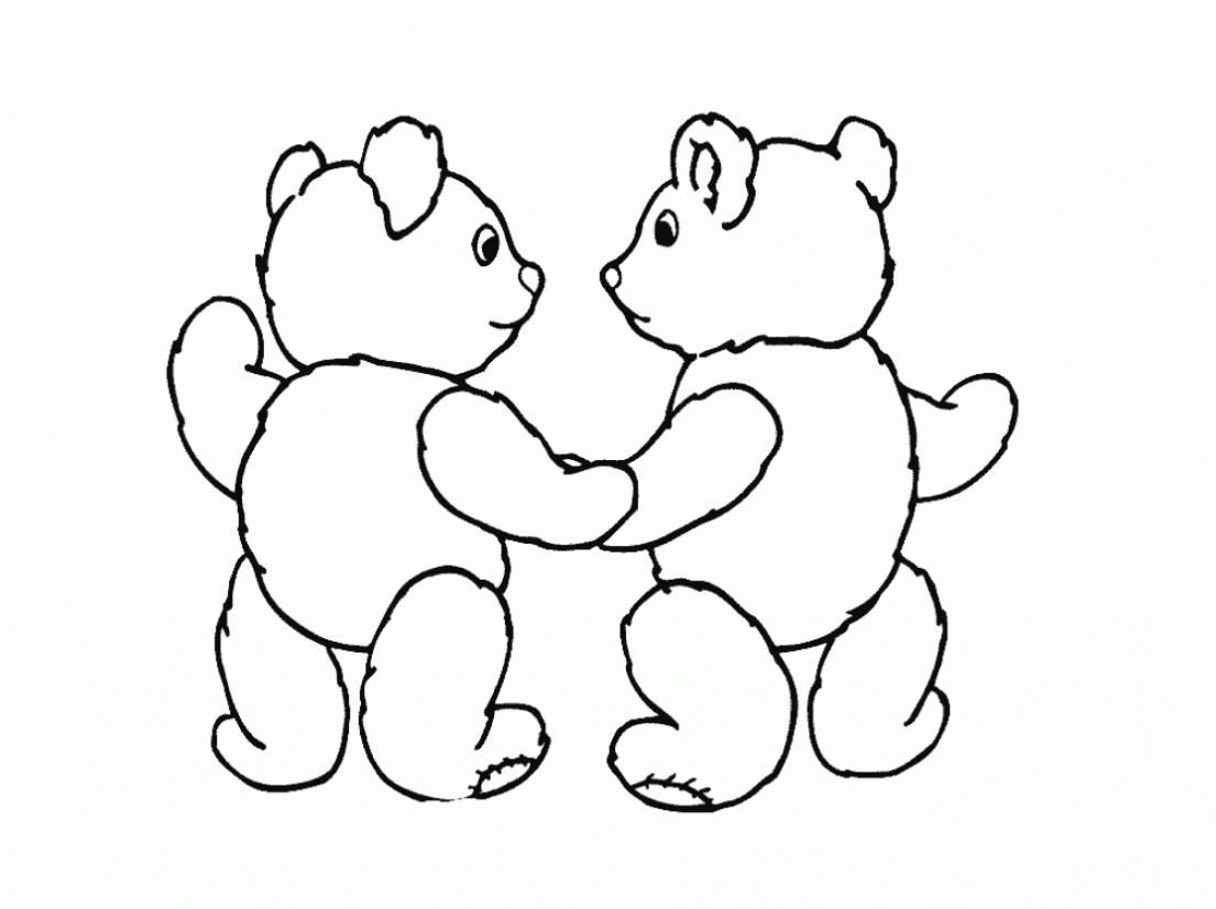 Best Friend Coloring Pages Bear Best Friends Printable 2021 0881 Coloring4free