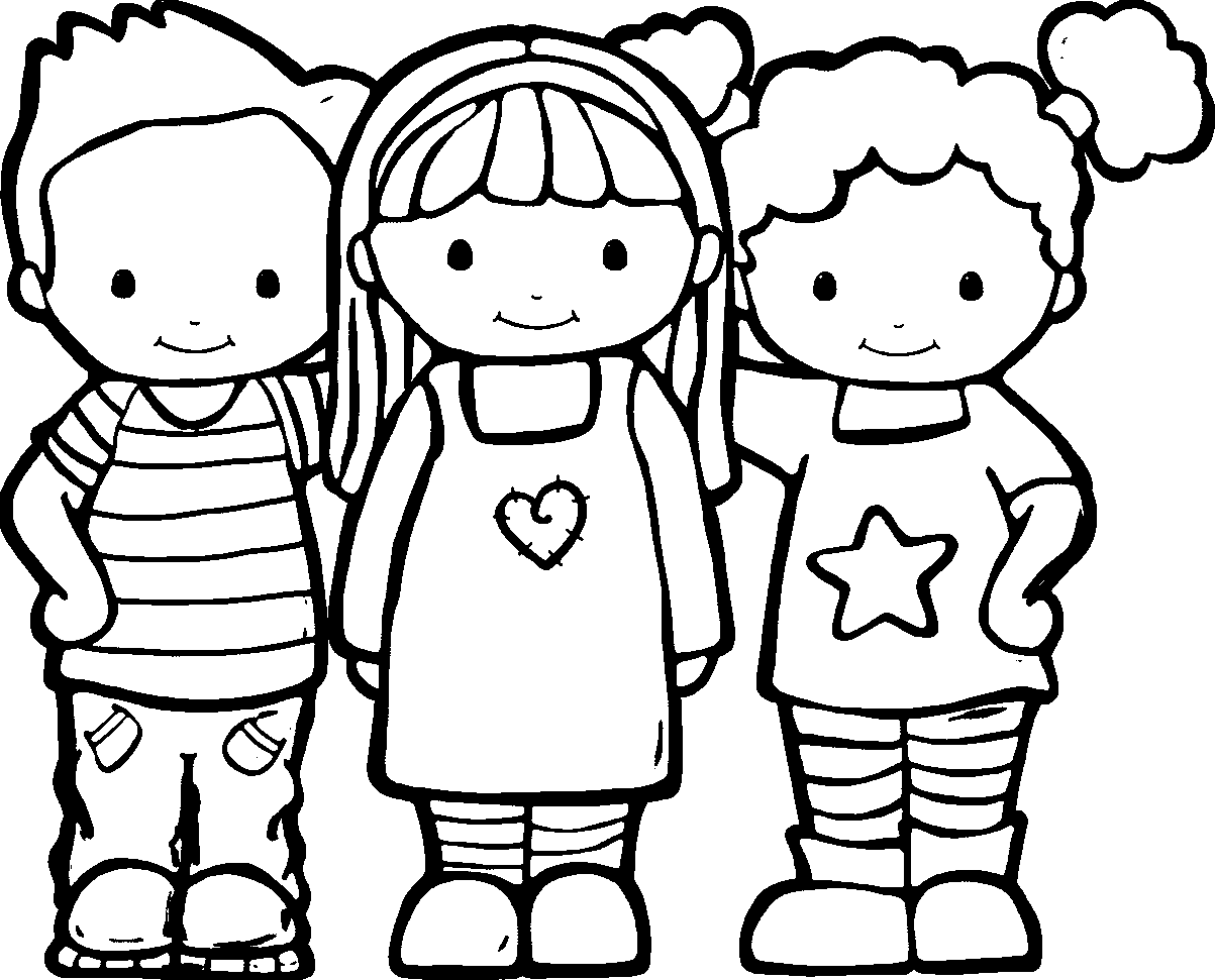 Best Friend Coloring Pages Cute Best Friends Printable 2021 0893 Coloring4free