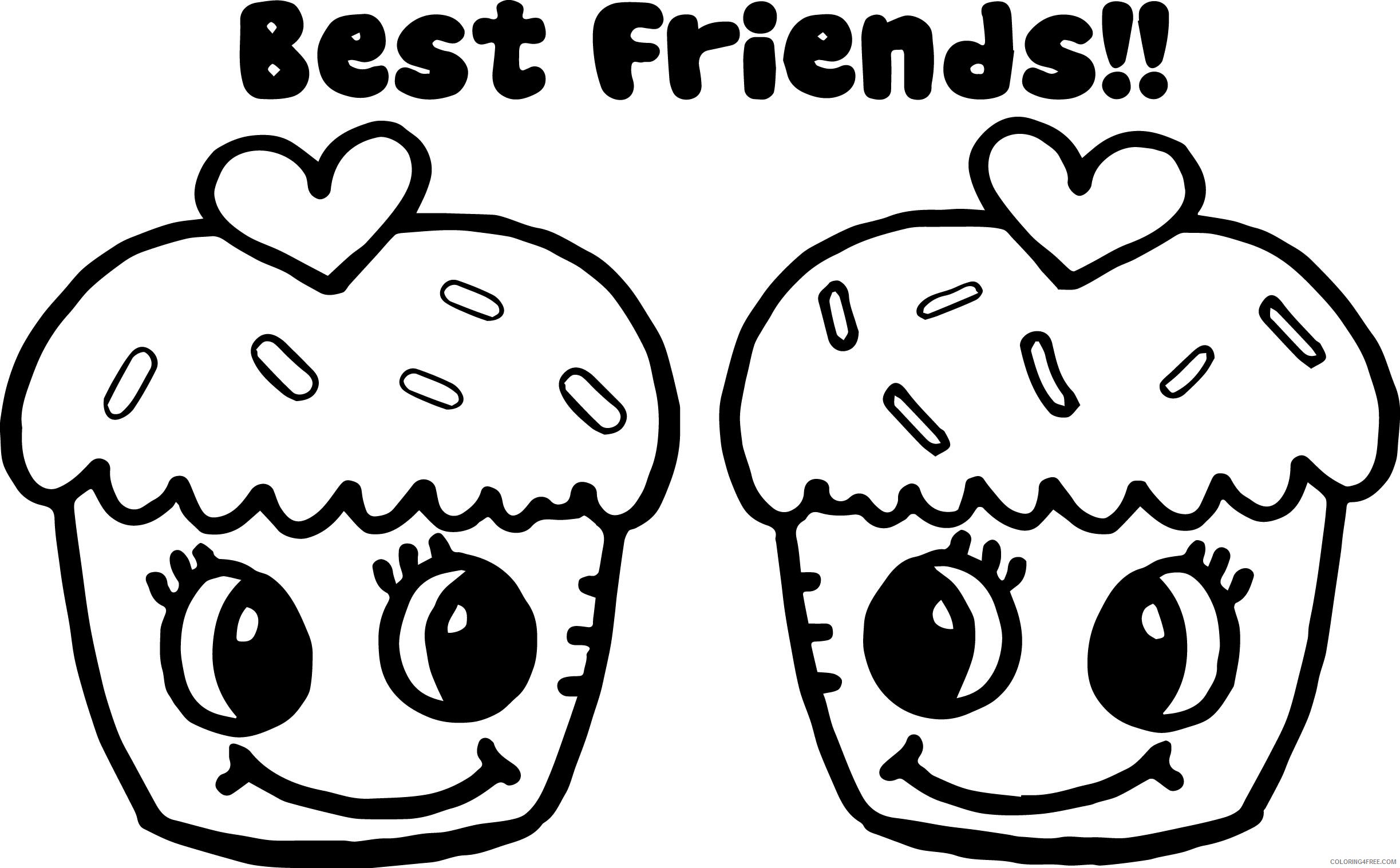 Best Friend Coloring Pages Cute Best Friends Printable 2021 0894 Coloring4free