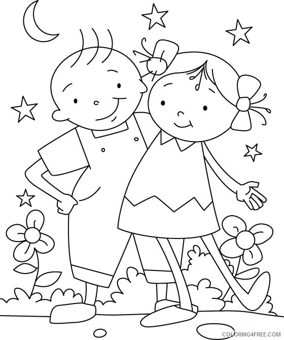 Best Friend Coloring Pages Printable Best Friends Printable 2021 0897 Coloring4free