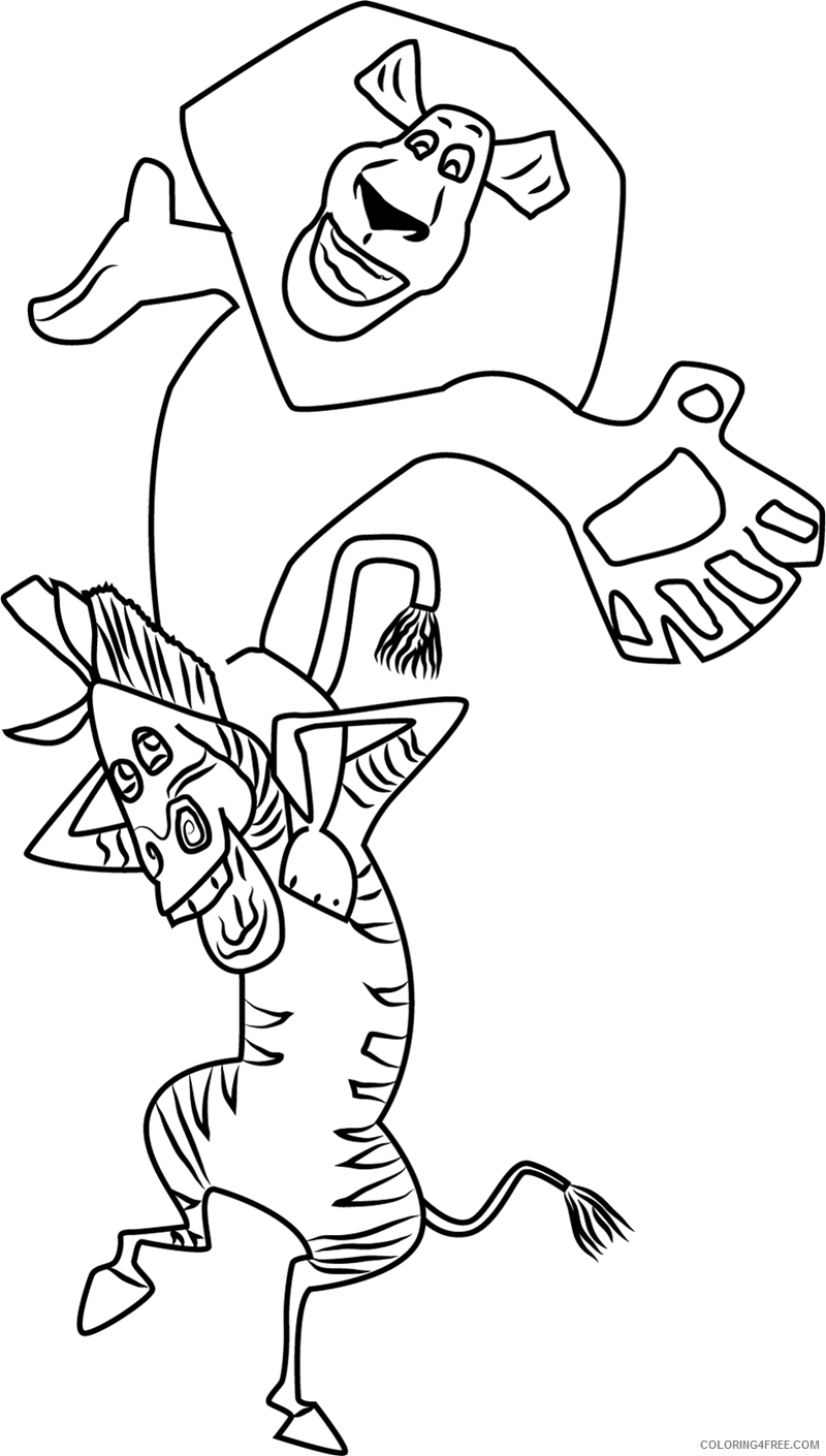 Best Friend Coloring Pages best friend alex and martya4 Printable 2021 0877 Coloring4free