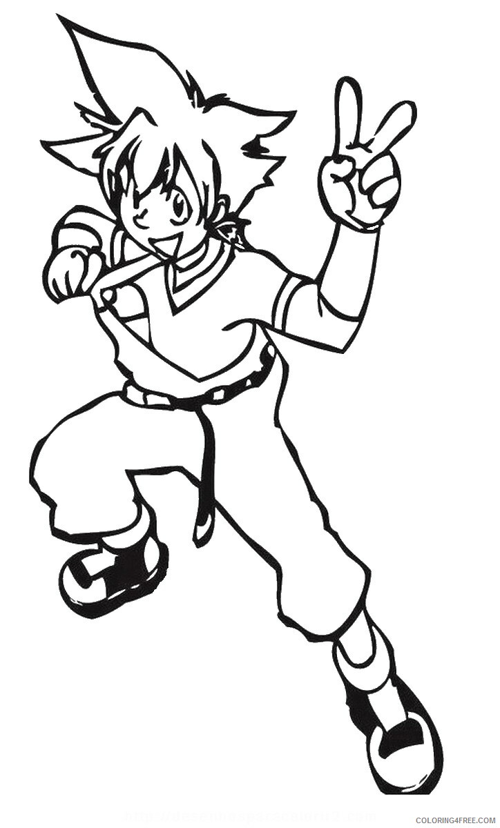 Beyblade Coloring Pages Anime beyblade_cl_20 Printable 2021 007 Coloring4free