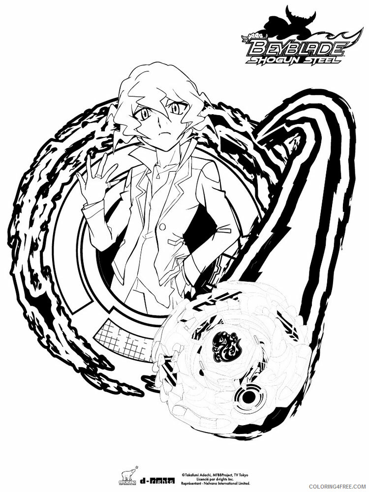 Beyblade Coloring Pages Anime pegasus beyblade for boys 13 Printable 2021 044 Coloring4free