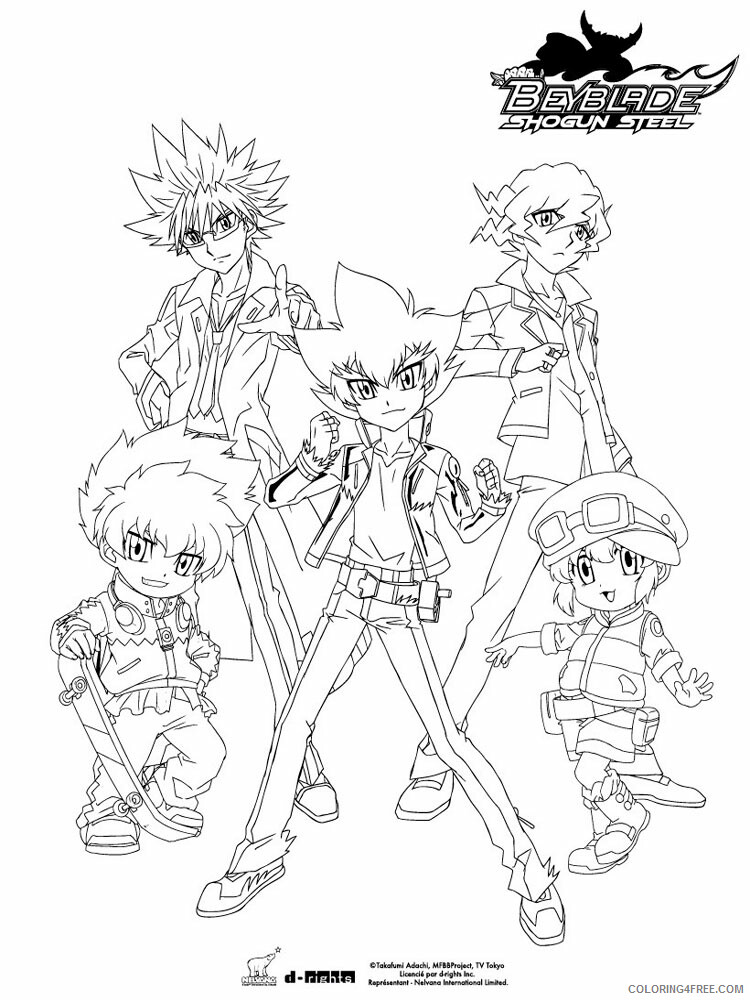 Beyblade Coloring Pages Anime pegasus beyblade for boys 14 Printable 2021 045 Coloring4free