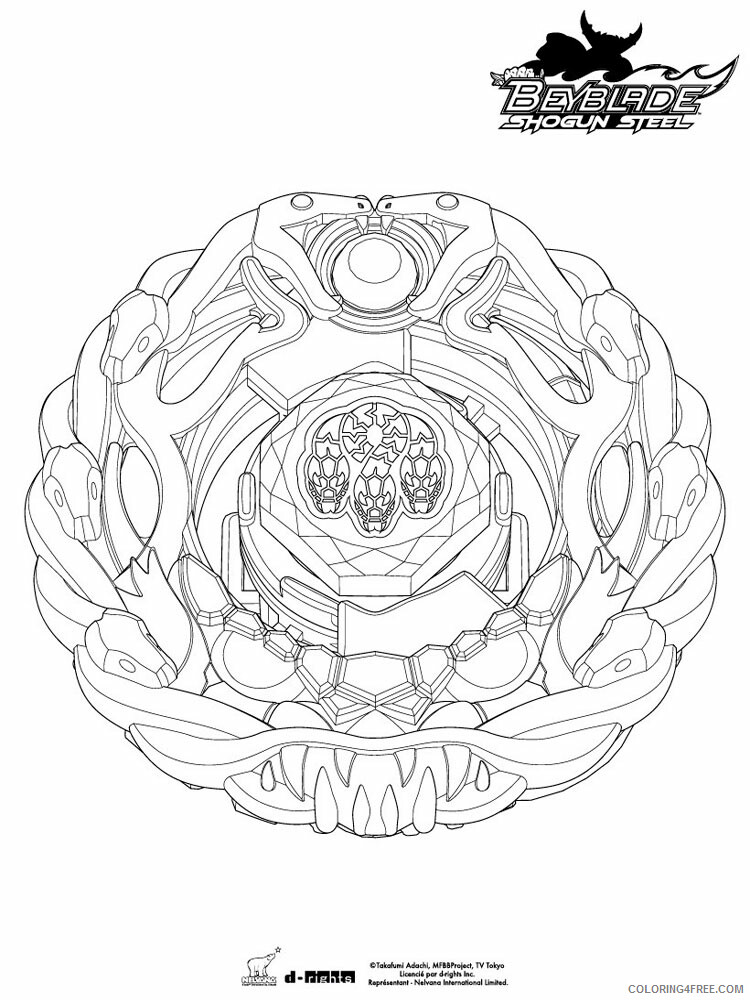 Beyblade Coloring Pages Anime pegasus beyblade for boys 15 Printable 2021 046 Coloring4free