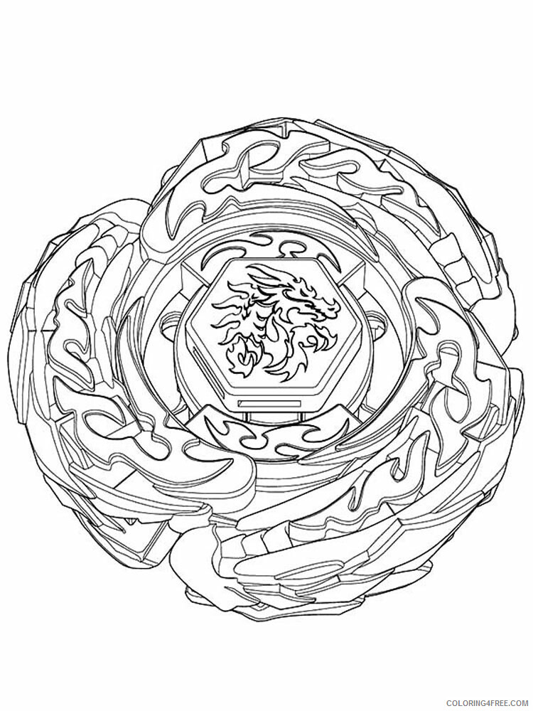 Beyblade Coloring Pages Anime pegasus beyblade for boys 16 Printable 2021 047 Coloring4free