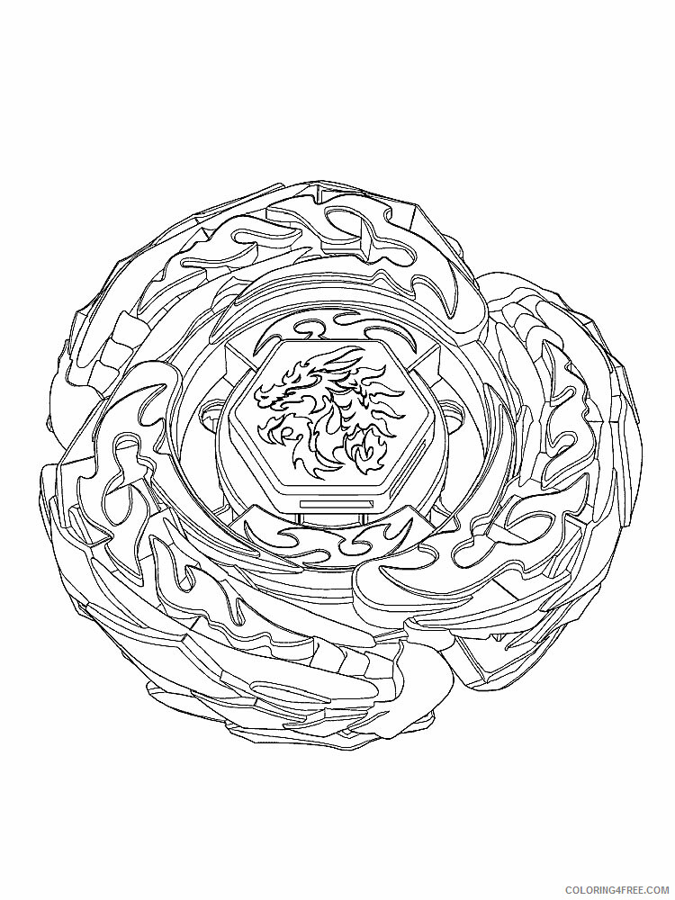 Beyblade Coloring Pages Anime pegasus beyblade for boys 23 Printable 2021 052 Coloring4free