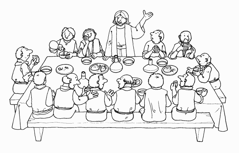 Bible Coloring Pages Bible Last Supper Printable 2021 0941 Coloring4free