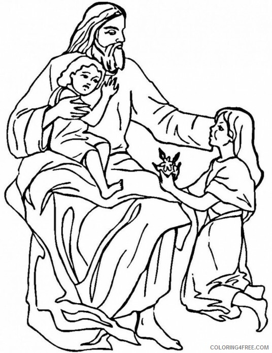 Bible Coloring Pages Bible Sheets on Jesus Printable 2021 0945 Coloring4free