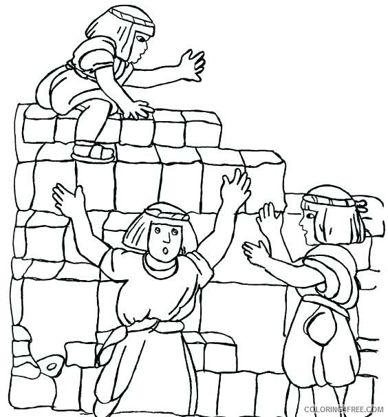 Bible Coloring Pages Building Tower of Babel Bible Story Printable 2021 0960 Coloring4free