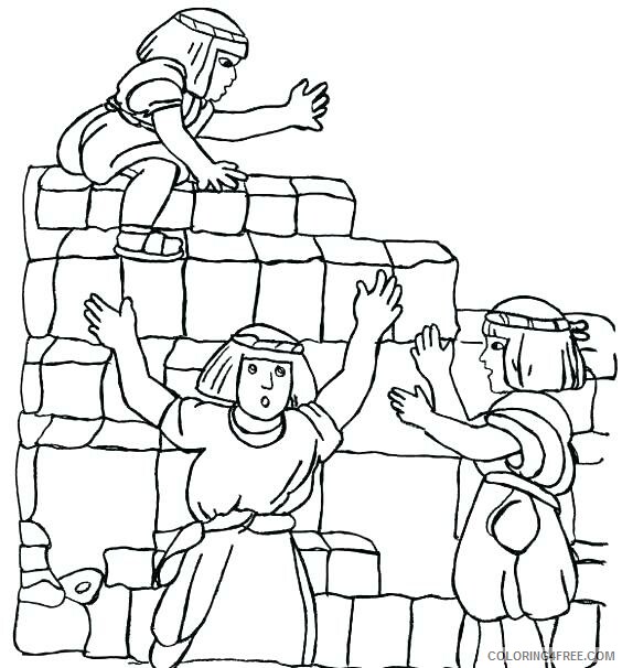 Bible Coloring Pages Building Tower of Babel Bible Story Printable 2021 ...